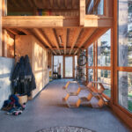 Maison écologique en bois et verre réalisée par les architectes Berger Granier en Haute Loire (42)
